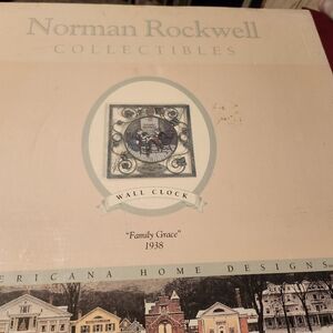 Norman Rockwell Collectibles "Family Grace 1938" Wall Clock